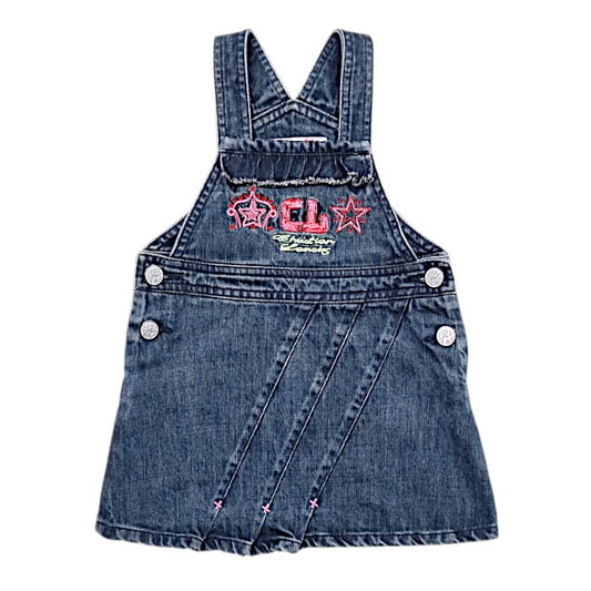 Robe bébé fille en jean bleu, taille 12 mois, marque Christian Lacroix - seconde main luxe