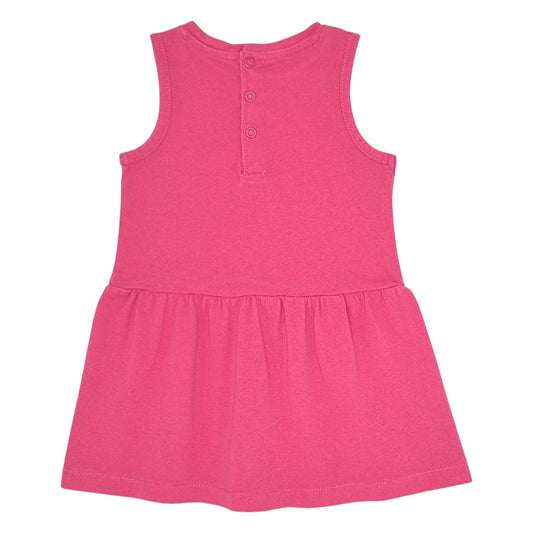 Robe bébé rose sans manches Guess, vue de dos, fille 6-9 mois