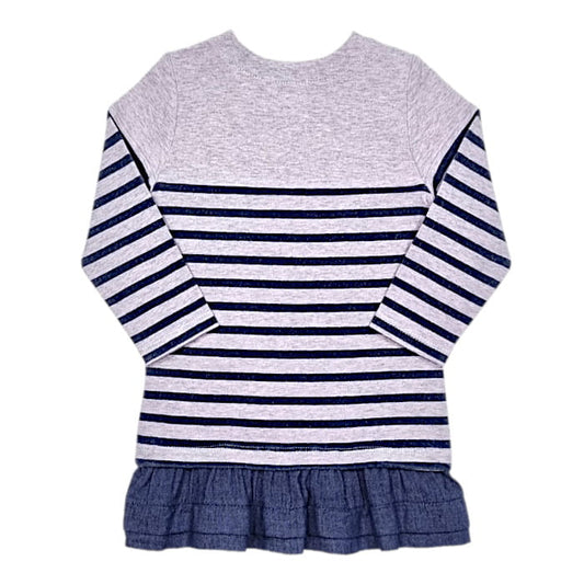 Robe bleue IKKS bébé fille 12 mois