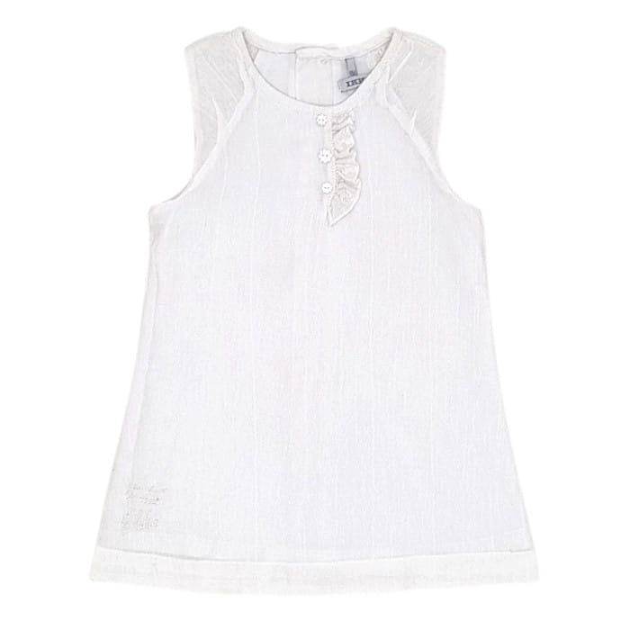 Robe bébé blanche d'occasion IKKS 18 mois