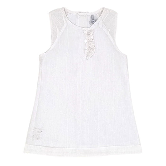 Robe de cérémonie bébé fille blanche, taille 18 mois, marque IKKS - seconde main premium