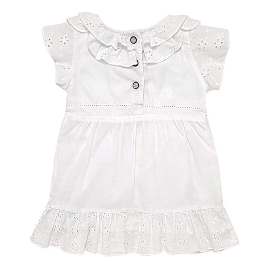 Robe blanche IKKS bébé fille 6 mois