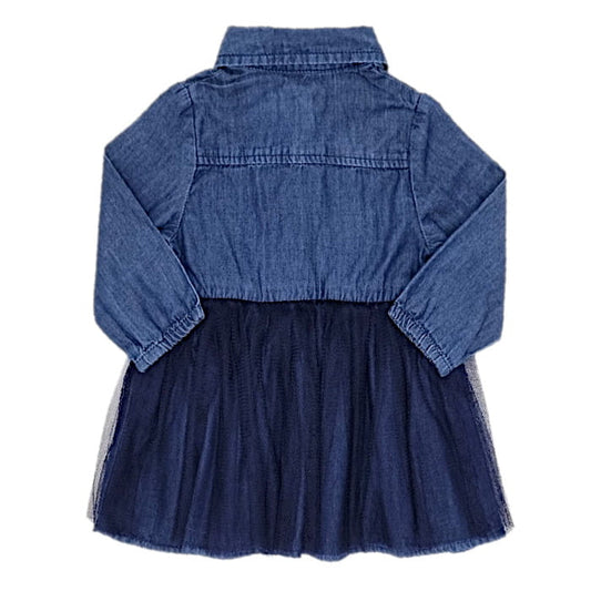Robe bleu IKKS bébé 6 mois