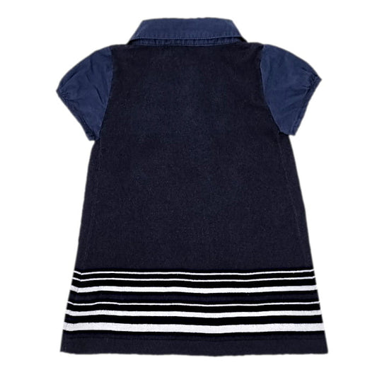 Robe bleu IKKS bébé 6 mois