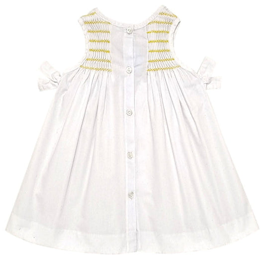 Robe blanche Jacadi bébé fille 3 mois