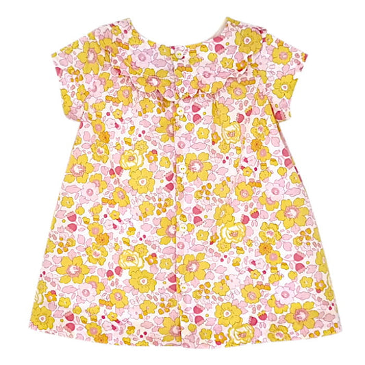 Robe Liberty bébé fille Jacadi 3 mois - vue de dos - tenue seconde main haut de gamme