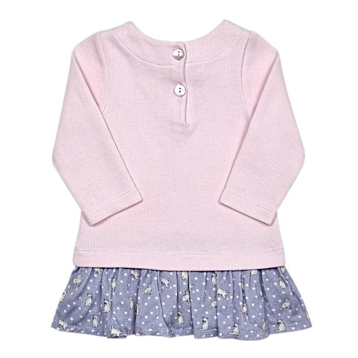 Robe rose Lili Gaufrette bébé 12 mois
