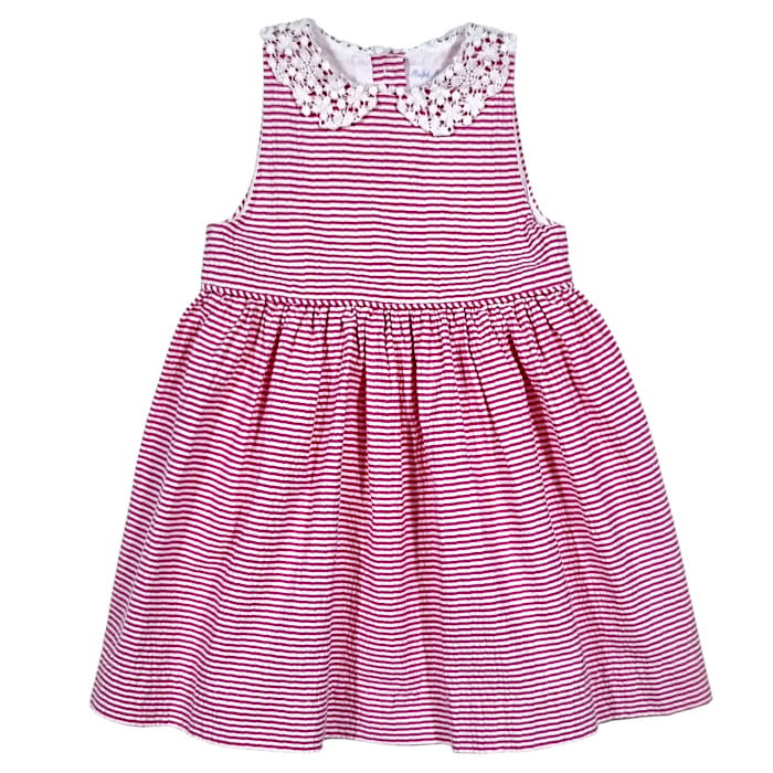 Robe Ralph Lauren bébé 12 mois rose à rayures neuf avec étiquette
