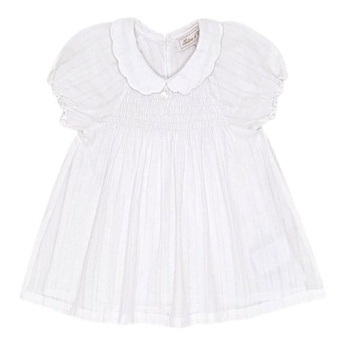 Robe de cérémonie bébé blanche Tartine et Chocolat seconde main 18 mois