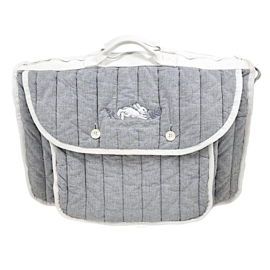 Sac à langer bébé mixte gris motif lapin, taille unique, marque Tartine et Chocolat - seconde main haut de gamme
