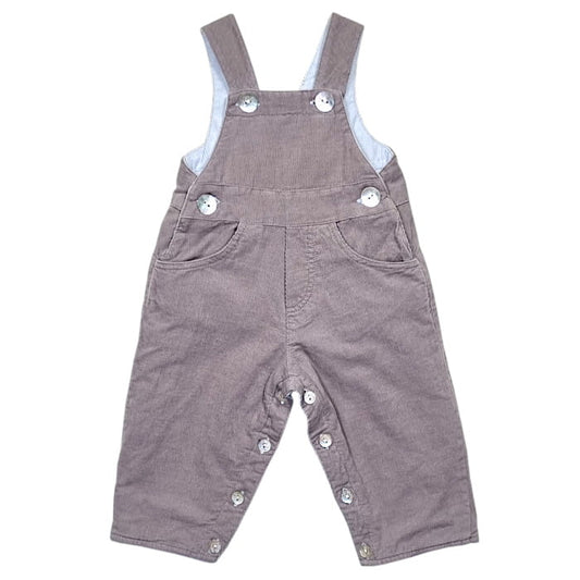 Salopette Tartine et Chocolat bébé garçon 3 mois occasion marron réversible velours milleraies