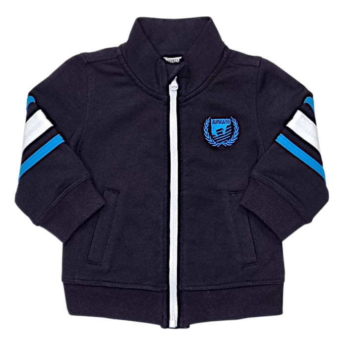 Sweat Armani bébé garçon 3 mois seconde main bleu marine zippé