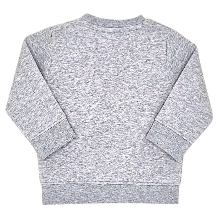 Sweat gris à écusson, Hugo Boss, 12 mois, vue de dos, vêtement bébé garçon de marque