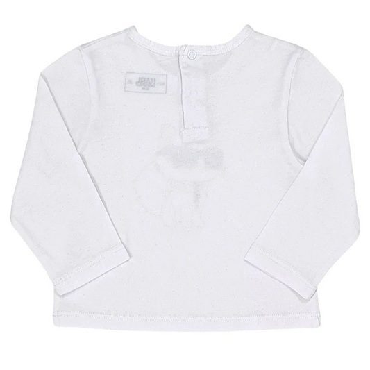 T-shirt bébé mixte Karl Lagerfeld 12 mois, blanc, ouverture à pressions au dos