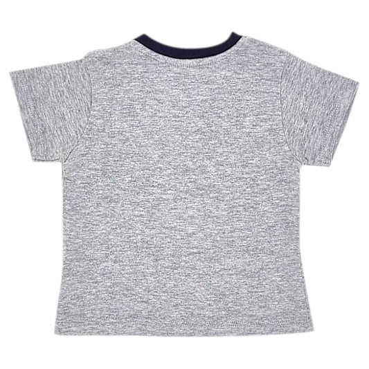 T-shirt gris chiné Guess bébé garçon 3-6 mois
