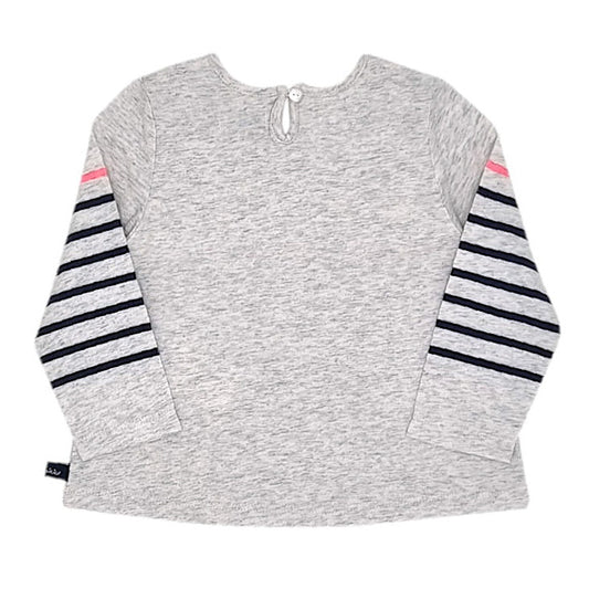 T-shirt gris IKKS bébé fille 12 mois