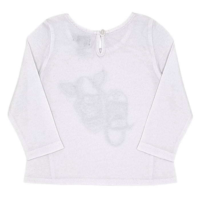 T-shirt blanc IKKS bébé fille 6 mois