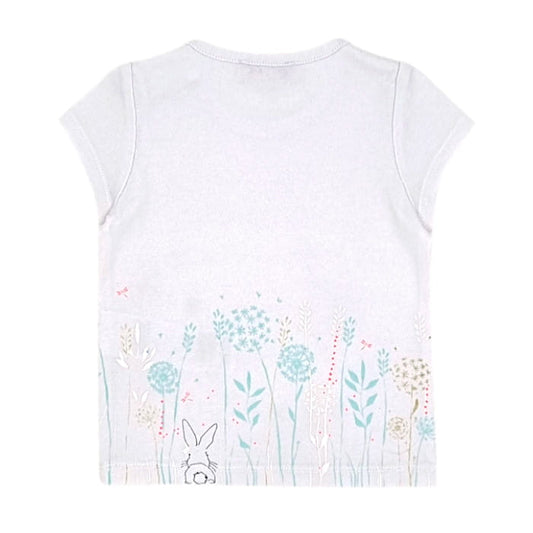 T-shirt blanc Lili Gaufrette bébé fille 12 mois