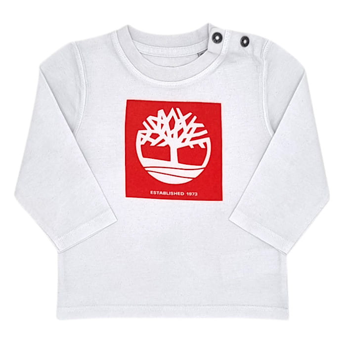 T-shirt Timberland bébé garçon 18 mois d'occasion blanc logo coton