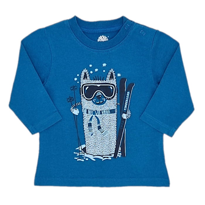 T-shirt Timberland bébé garçon 3 mois d'occasion bleu illustration loup