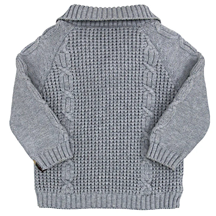 Veste bébé garçon Burberry 12 mois, gris, finition côtelée