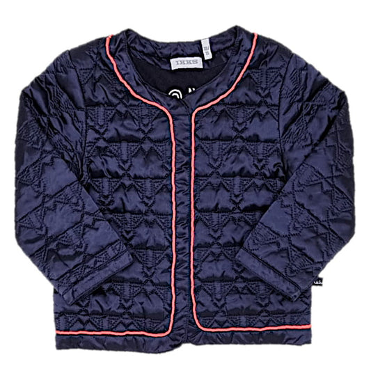 Veste bébé fille bleu marine matelassée, taille 18 mois, marque IKKS - seconde main premium