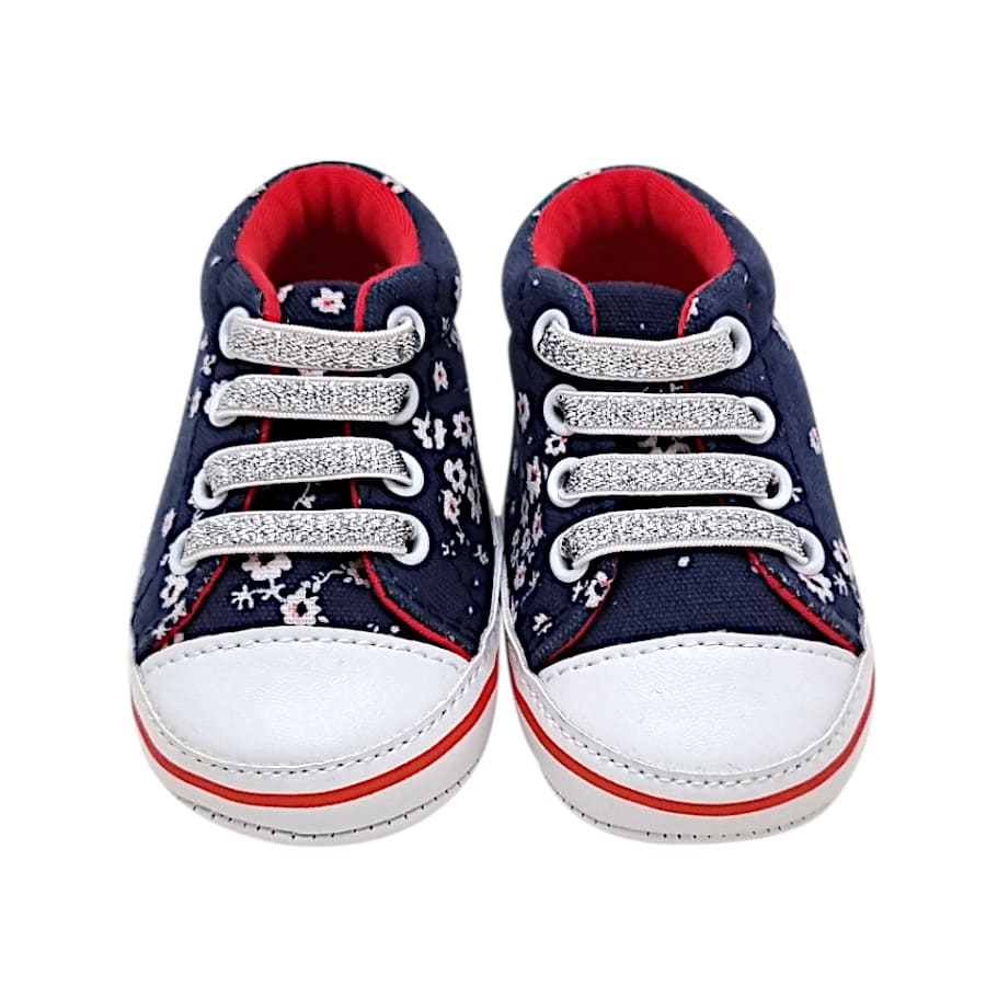 Chaussons bébé seconde main - Baskets IKKS fille naissance 1 mois
