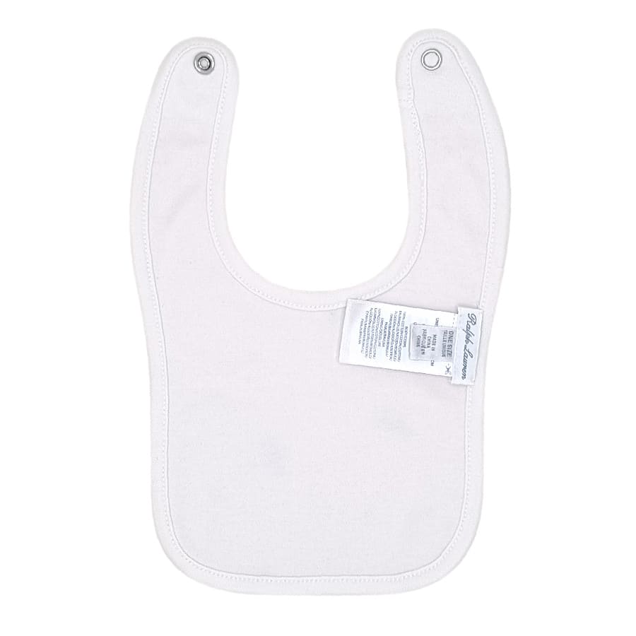 Bavoir bébé fille rose motif Polo Bear, taille , marque Ralph Lauren - seconde main luxe