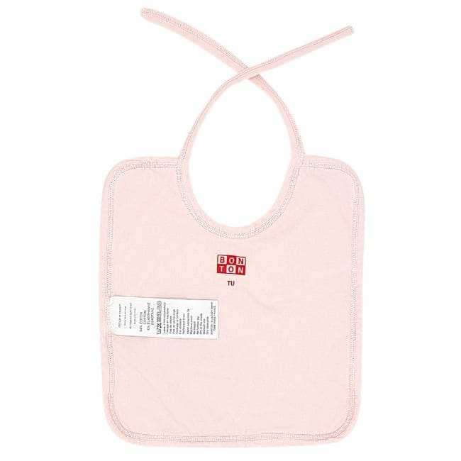 Bavoir bébé fille rose motif cœur, taille taille unique, marque Bonton - seconde main haut de gamme