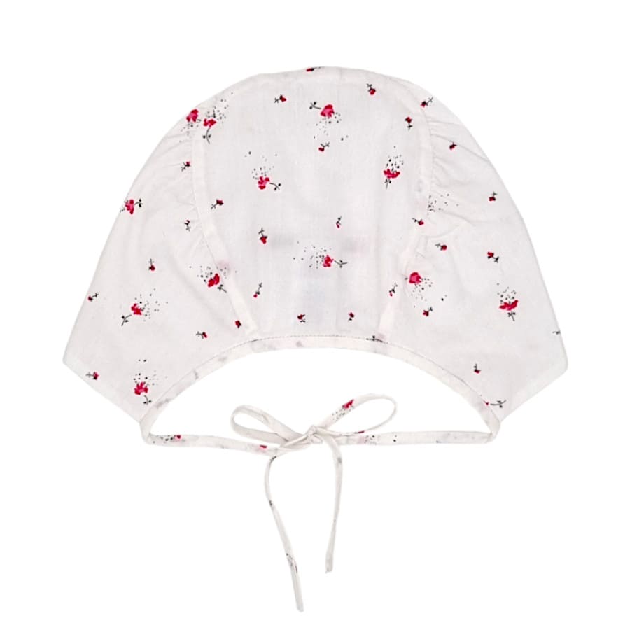 Béguin bébé fille blanc imprimé, taille 6-12 mois, marque Bonpoint - seconde main haut de gamme