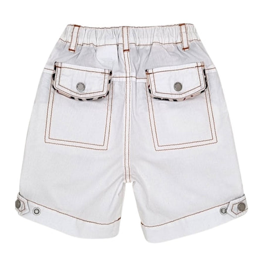 Bermuda blanc BURBERRY bébé garçon 6 mois