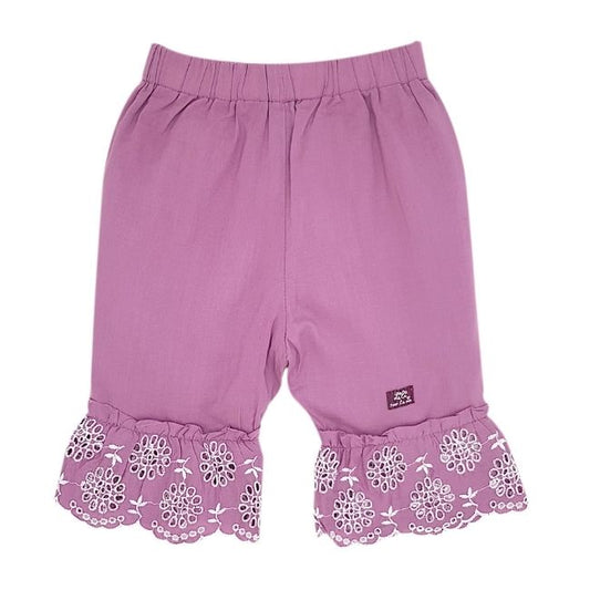 Bermuda mauve LILI GAUFRETTE bébé fille 3 mois