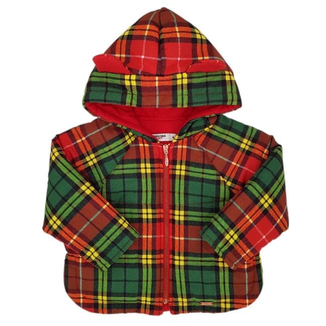 Blouson bébé garçon d'occasion - Marque créateur GAULTIER bebe 12 mois multicolore à capuche