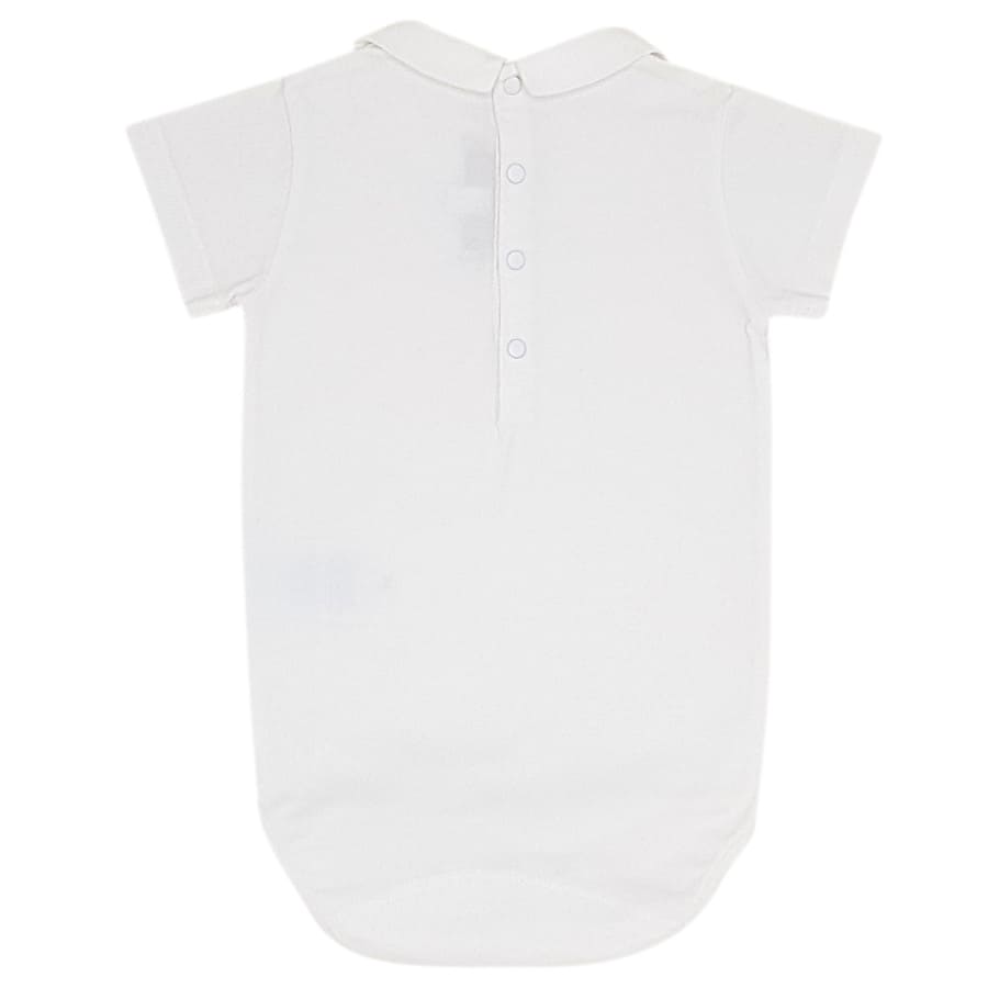 Body bébé garçon blanc à col pointu, taille 18 mois, marque Tartine et Chocolat - seconde main haut de gamme