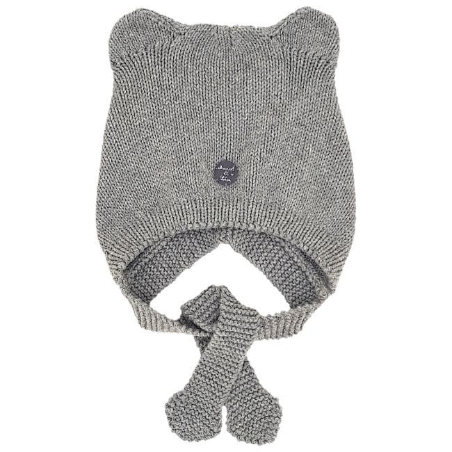 Bonnet bébé garçon grise avec oreilles, taille 6-9 mois, marque Marcel et Léon - seconde main premium
