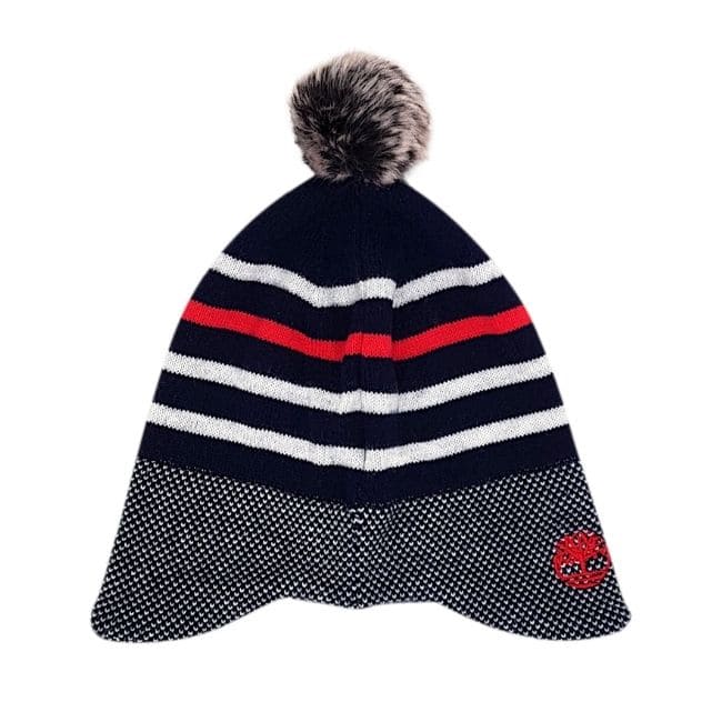 Bonnet bébé garçon bleu marine en coton, taille 1 mois, marque Timberland - seconde main premium