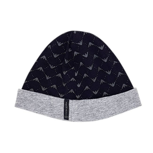 Bonnet de naissance motif logo ARMANI BABY garçon 6-9 mois