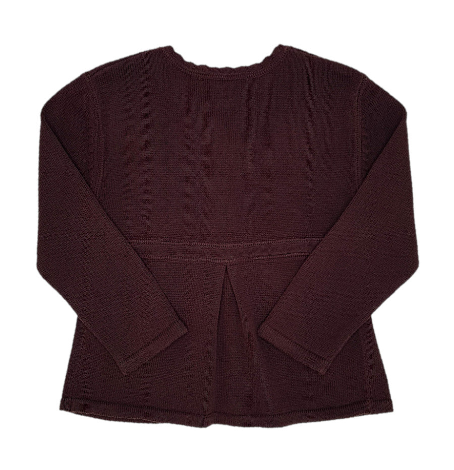 Cardigan marron BURBERRY bébé fille 12 mois
