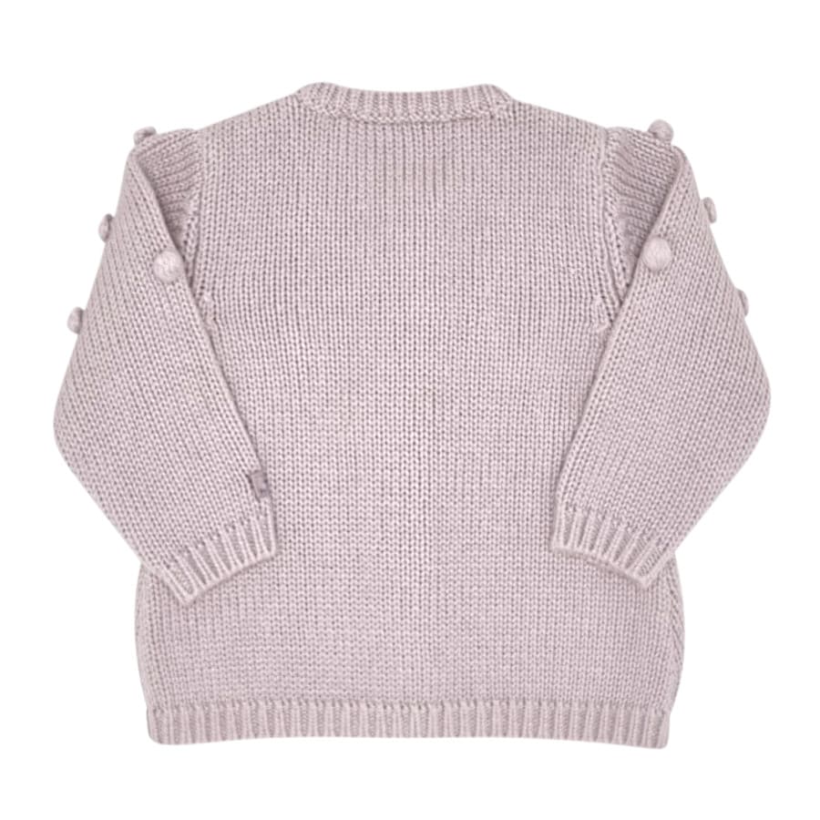Cardigan bébé fille parme à pompon, taille 6 mois, marque Lili Gaufrette - seconde main premium