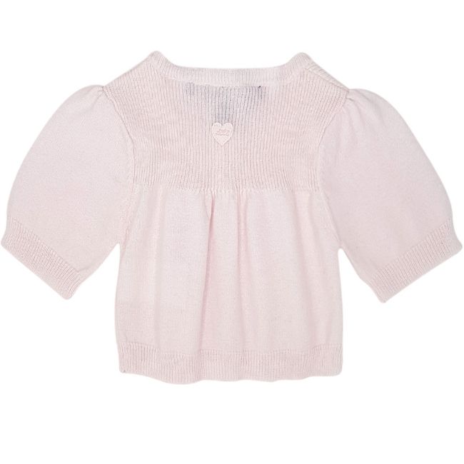 Cardigan bébé fille rose en coton, taille 12 mois, marque Lili Gaufrette - seconde main premium