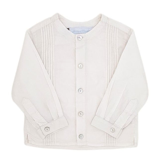 Chemise bébé garçon blanc cassé en coton, taille 18 mois, marque Tartine et Chocolat - seconde main haut de gamme