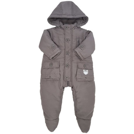 Combipilote bébé garçon gris foncé, taille 6 mois, marque Tartine et Chocolat - seconde main haut de gamme
