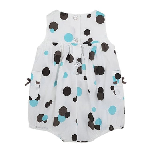 Combinaison bébé fille à pois TARTINE ET CHOCOLAT 3 mois sans manches