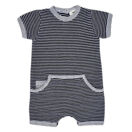 Combinaison bébé garçon bleu marine monogramme, taille 3 mois, marque Fendi - seconde main luxe