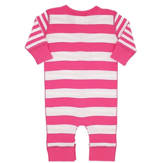 Combinaison bébé fille rose à rayures RYKIEL BÉBÉ 3 mois à manches longues