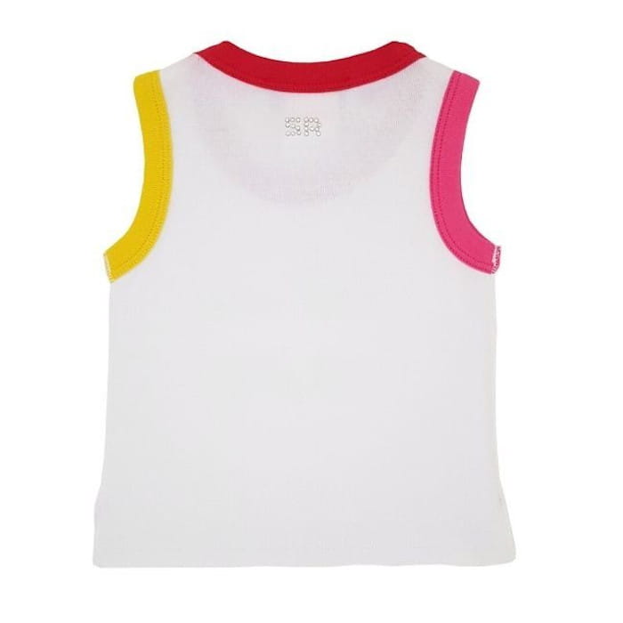 Débardeur blanc SONIA RYKIEL fille 3 mois en coton blanc