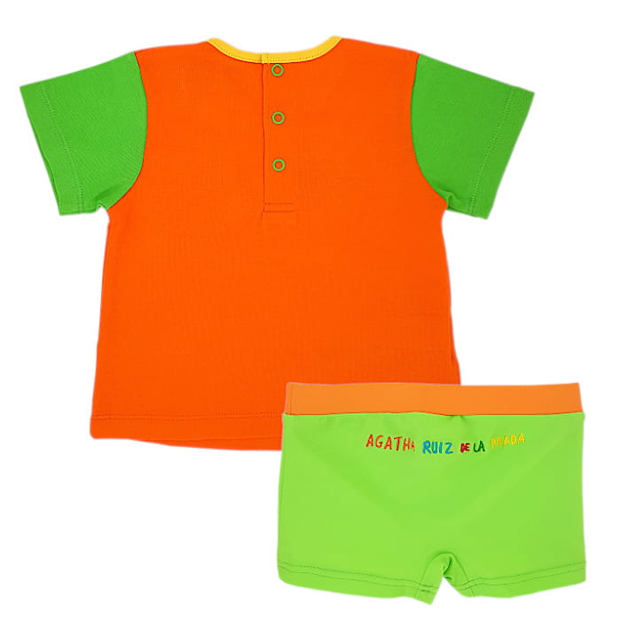 Ensemble orange AGATHA RUIZ DE LA PRADA BABY bébé garçon 12 mois