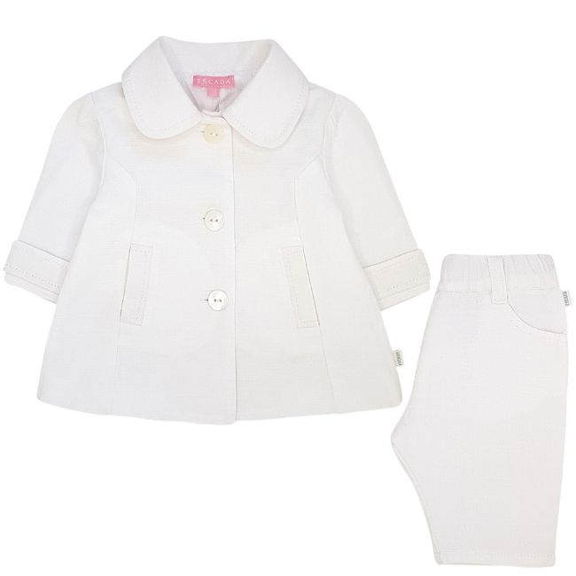 Ensemble bébé fille 1 mois ESCADA d'occasion blanc