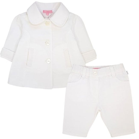 Ensemble bébé fille blanc 1 mois ESCADA