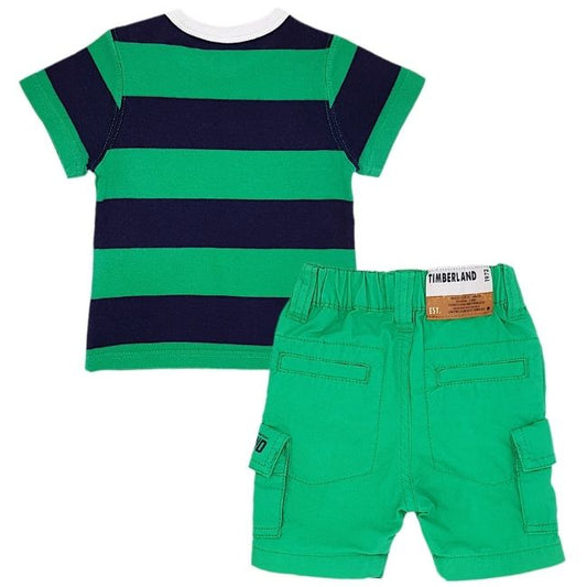 Ensemble vert et bleu bébé garçon 3 mois TIMBERLAND